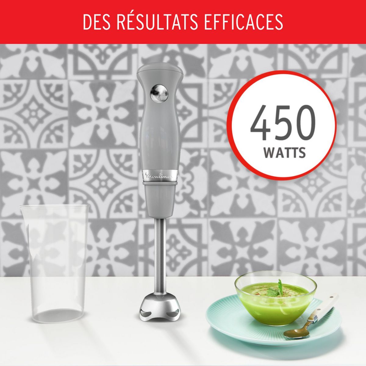 BRAS MIXEUR MOULINEX 450W SILVER﻿ Sache maison et déco vente en ligne